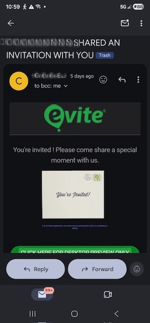 A fake e-vite containing remote access software is the start to the newest trend in hacking that can empty your bank account in minutes